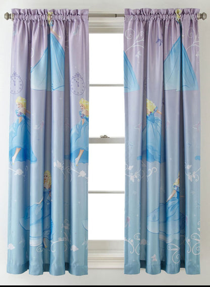 Princess Disney Cinderella Room-Darkening Window Panel Drape - 42x63