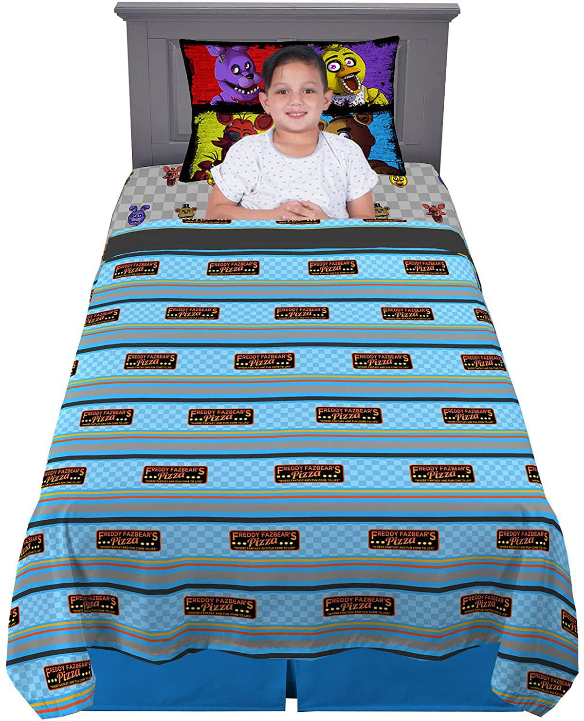 Franco Kids Bedding Sheet Set, Twin, Five Nights at Freddy's