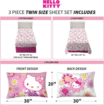 Sanrio Hello Kitty Twin Size Sheet Set