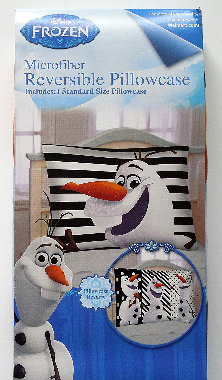 Disneys Frozen Reversible Olaf Pillowcase
