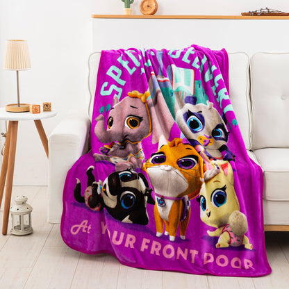 Disney T.O.T.S. "Special Delivery" Throw Blanket Silk Touch, 46" x 60"