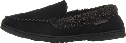 Dearfoams Men's Memory Foam Slipper Microsuede Moc Whipstitch