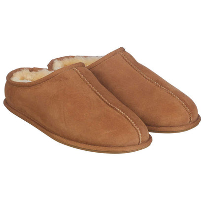 KirklandSignature Men's Shearling Clog Slipper Chestnut