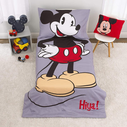 Disney Mickey Mouse 4 Piece Toddler Bedding Set