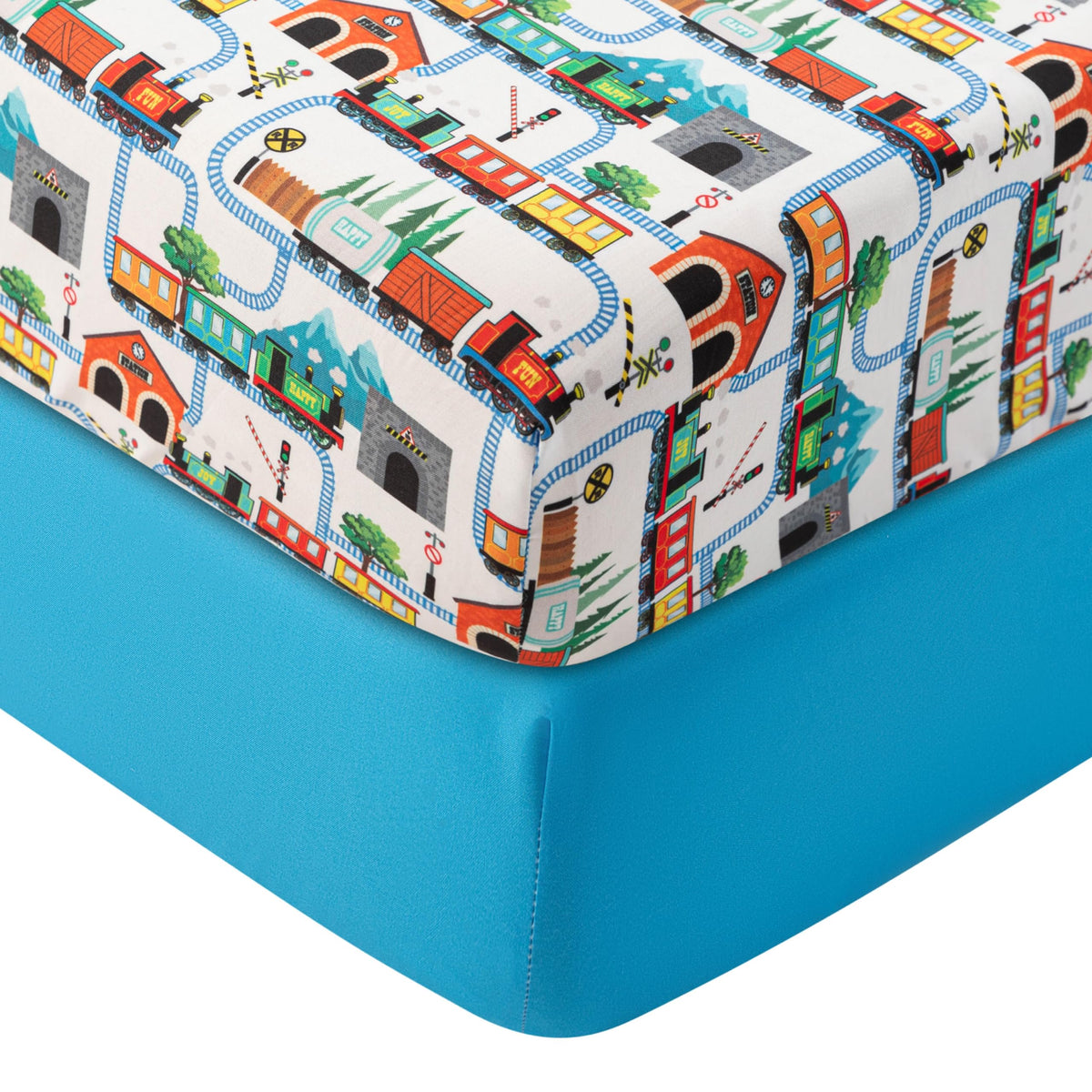 Today's Kids 1-Pack Monster Truck Fitted Baby Crib Sheet Boy - Soft & Breathable Printed Nursery Toddler Bed Sheets for Boys, Elastic Edge with Deep Pockets, Machine Washable, Fits 28" x 52" Mattress