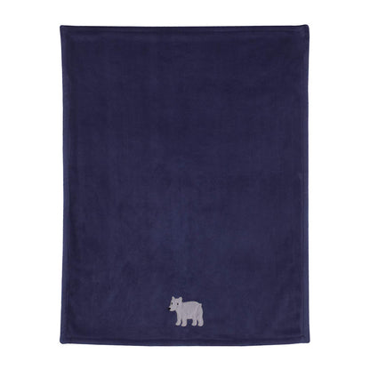 Carter's Explore Baby Bear Plush Coral Fleece Baby Blanket 30 x 40"