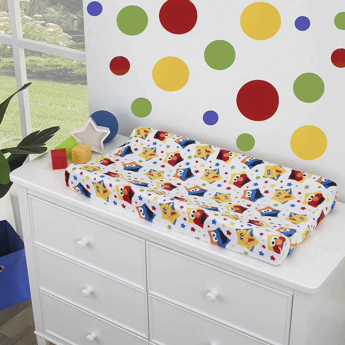 Sesame Street Elmo, Big Bird, & Cookie Monster Super Soft Changing Pad Cover