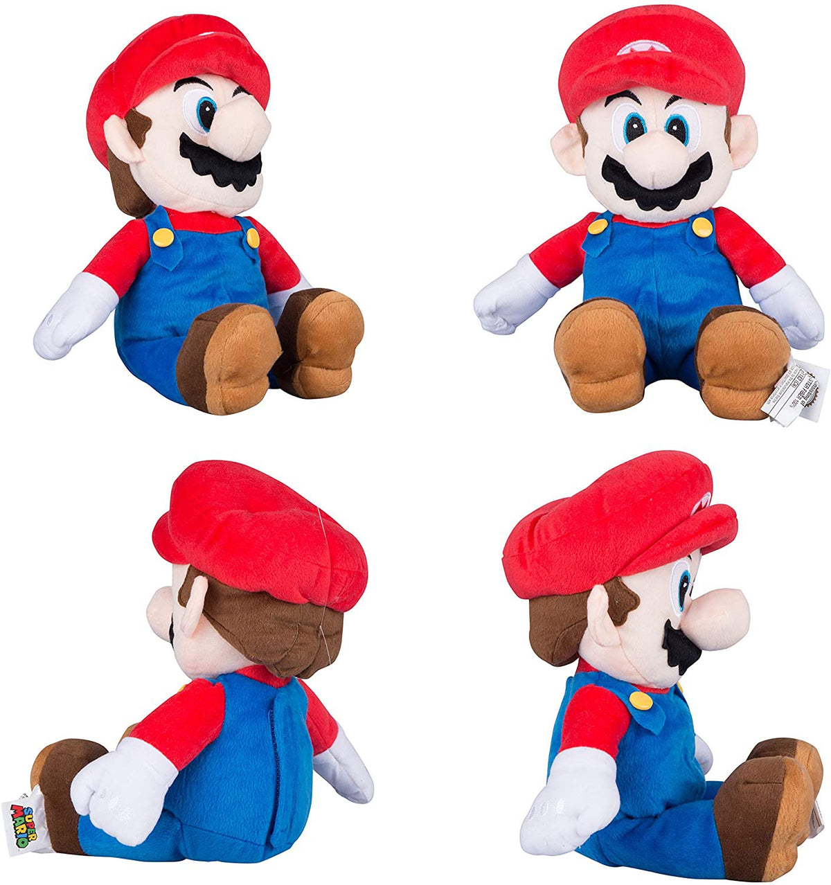 Franco Kids Soft Plush Throw and Hugger Pillow Set, 40" x 50", Super Mario
