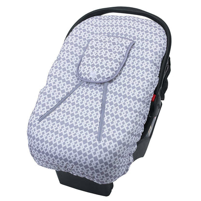 Little Love by NoJo On The Go Baby Car Seat Cover-Up, Gray/White