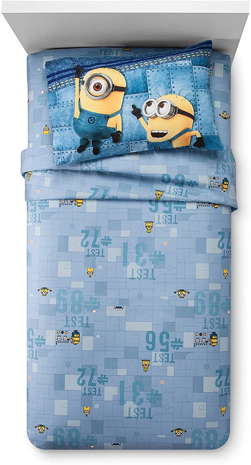 Despicable Me 3 Minions Blue Sheet Set (Twin) 3pc