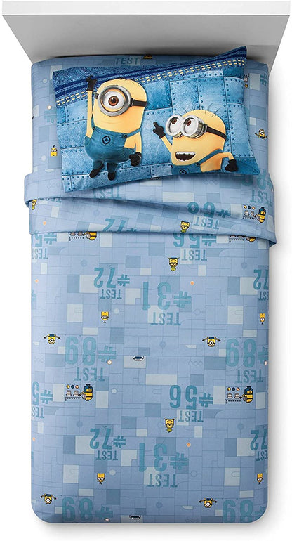 Despicable Me 3 Minions Blue Sheet Set (Twin) 3pc