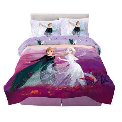 Disney Frozen 2 Kids Bedding Full Size Comforter & Sheets, 5 Piece Set