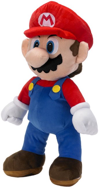 Super Mario Bros. The Real Thing 22-Inch Plush Pillow, Mario Plushie Toy | Decorative Pillows for Bed, Kids Room Essentials, Home Decor Accessories | Video Game Gifts And Collectibles