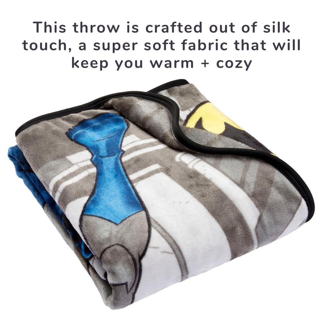 Batman Kids Super Soft Silk Touch Throw Blanket, 40 in x 50 in