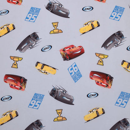 Disney Cars Fitted Crib Sheet 100% Soft Breathable Microfiber, Baby Sheet, Fits Standard Size Crib Mattress 28in x 52in