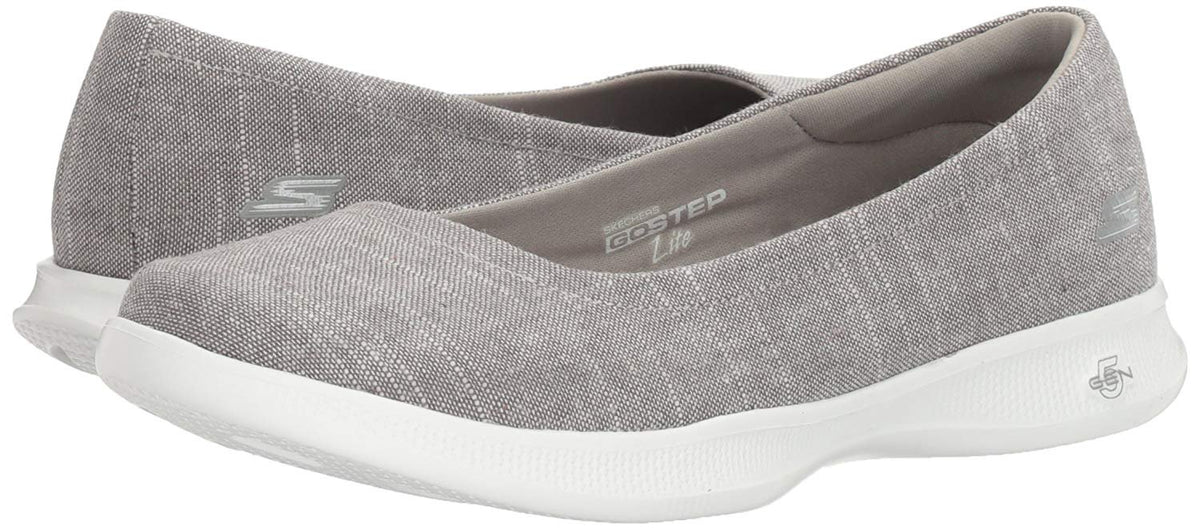 Skechers Performance Women's Go Step Lite-Blush Walking Shoe, Gray, 7 M US