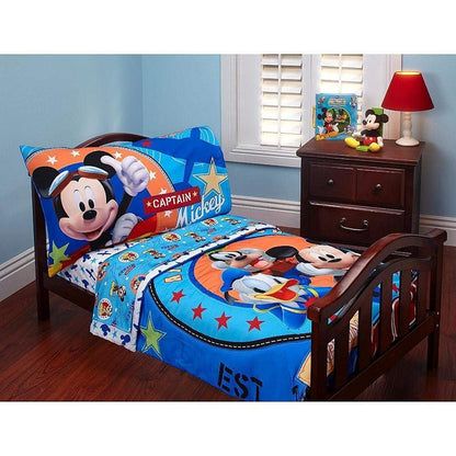 Disney Baby Mickey Mouse 4-Piece Toddler Bedding Set