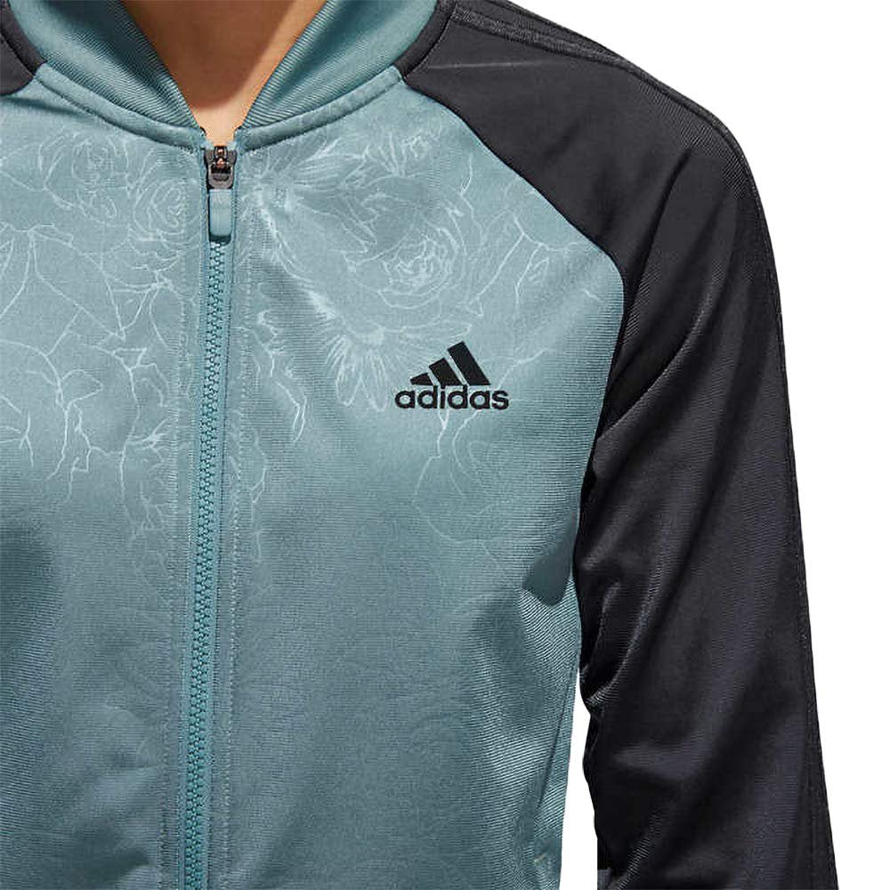 adidas Womenâ€™s Embossed Print Track Jackets Full-Zip Climalite Jacket