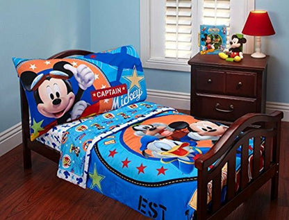 Disney Baby Mickey Mouse 4-Piece Toddler Bedding Set