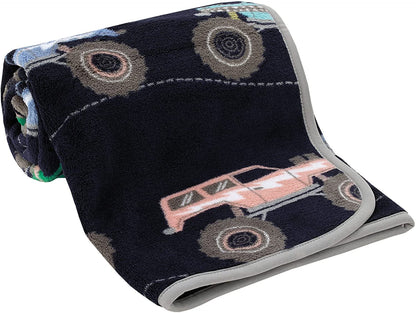 Carter's Monster Trucks Toddler Throw Blanket - 30" x 45" - Super Soft, Plush, Warm and Comfortable