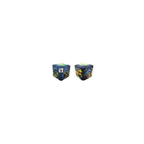 Nickelodeon Teenage Mutant Ninja Turtles Dark Ninja Cubed Ottoman, 12 by 12-Inch