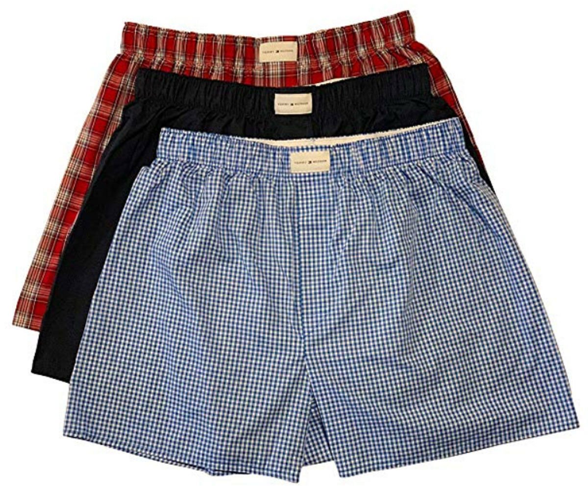 Tommy Hilfiger Mens 3-Pack Woven Boxers