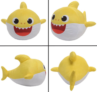 Baby Shark Kids Plush Cuddle and Decorative Pillow Buddy, Yellow 15" Tall