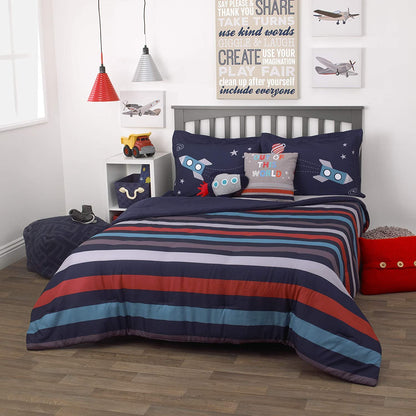 Everything Kids Bedding Super Soft Microfiber Comforter & 2 Shams Set, Full Size 83" x 86"