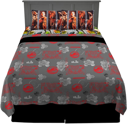 Franco Kids Bedding Super Soft Sheet Set, 4 Piece Full Size, Jurassic World
