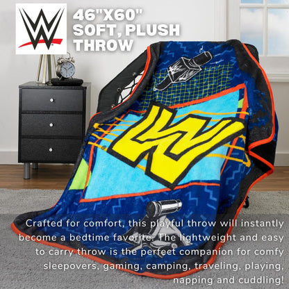 Franco Kids Bedding WWE Micro Raschel Throw, 46 in x 60 in
