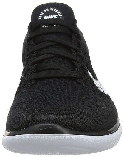 Nike Womens Free RN Flyknit 2018 Running Shoes (7.5 B(M) US) Black/White