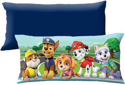1 Piece Kids 20 x 48 Blue Oversized Paw Patrol Theme Body Pillow, Geometric Novelty Oversize Marshall Chase Rubble Skye Animal Print Pattern Pillows Cushion Couch Sofa Bedroom Bed Headrest, Polyester