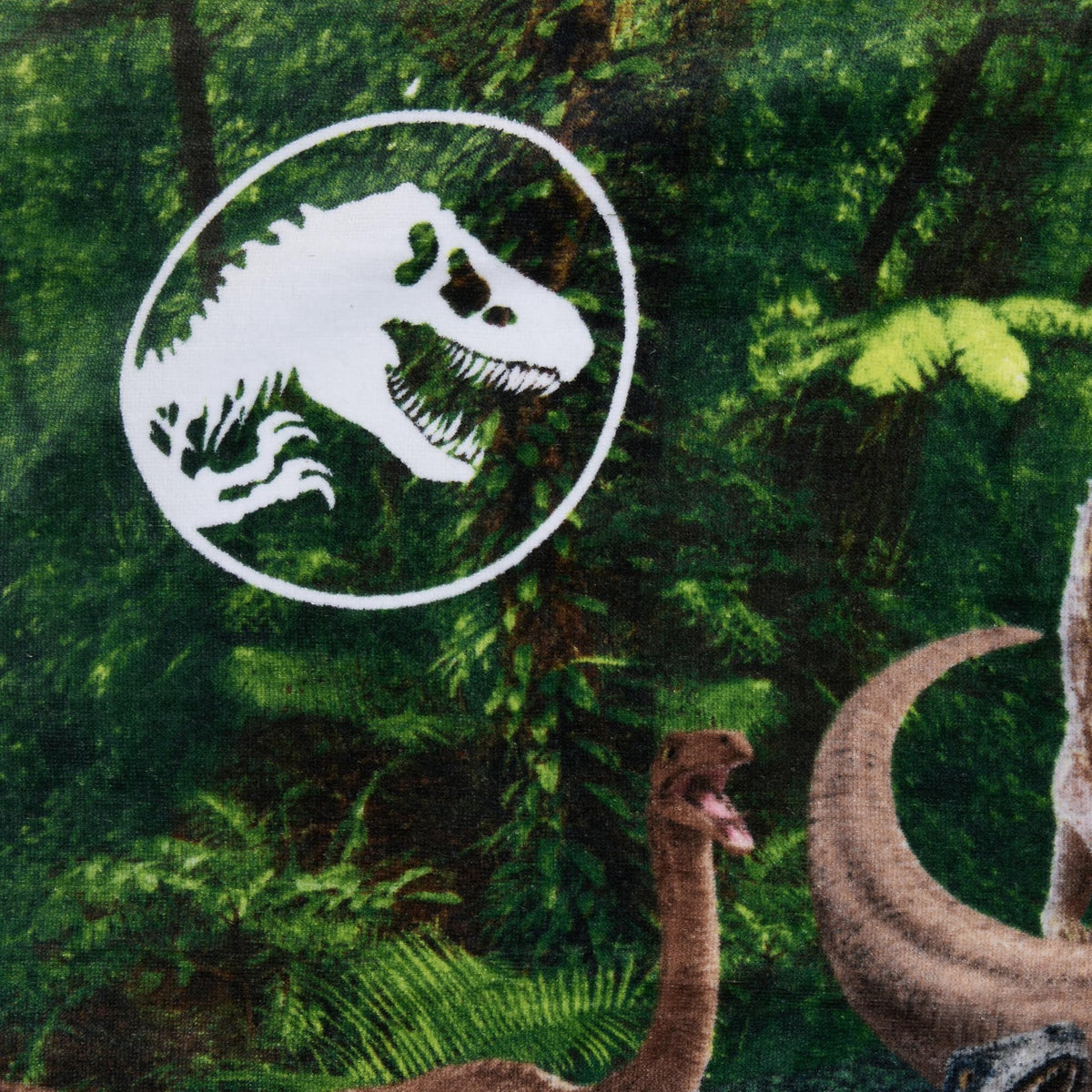 Jurassic World Dominion Blue Velociraptor and Rexy T-Rex Cotton Bath/Pool/Beach Towel, 28" x 58"