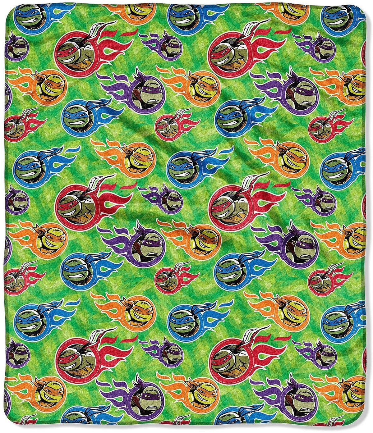 Ninja Turtle Nickelodeon’s Teenage Mutant City Slick” Double-Sided Cloud Throw, 60" x 70"