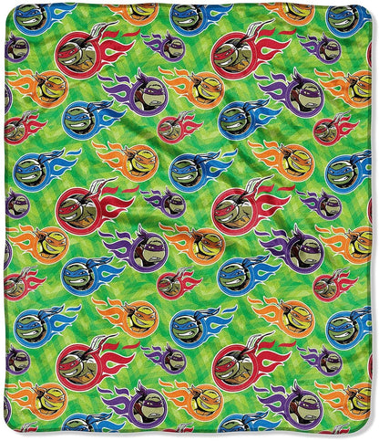 Ninja Turtle Nickelodeon’s Teenage Mutant City Slick” Double-Sided Cloud Throw, 60" x 70"