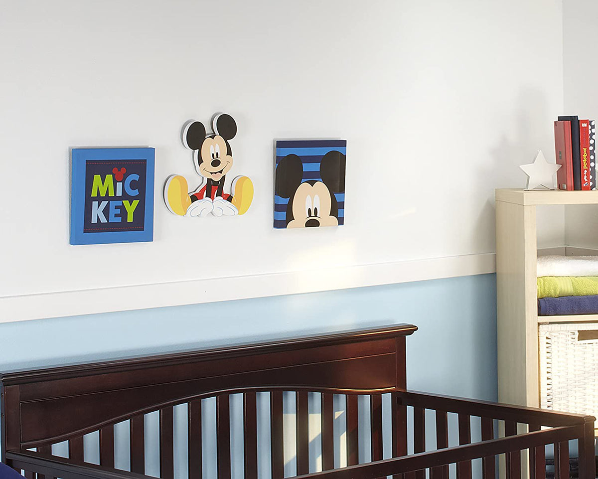 Disney Baby Mickey Mouse Canvas Wall Art - 2 Piece Set