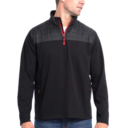 Eddie Bauer Men’s Mixed Media ¼ Zip Pullover, Variety