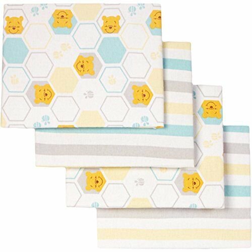 Disney Pooh Together Forever Flannel Blankets, 4pk