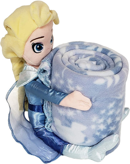 Disney Frozen 2, "Olaf Knows" Character Shaped Pillow & Fleece Throw Blanket Set, 40" x 50"