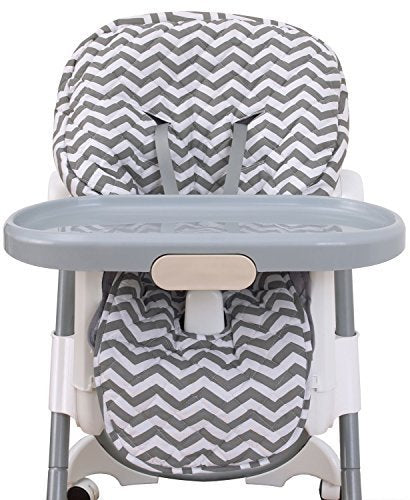 NoJo High Chair Cover Pad - Chevron Gray