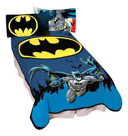 DC Comics Batman Night Time Flyer Micro Raschel Blanket 62" x 90"