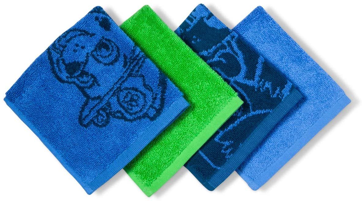 PAW Patrol Kids Children Toddler Bath Washcloth (Set of 4)