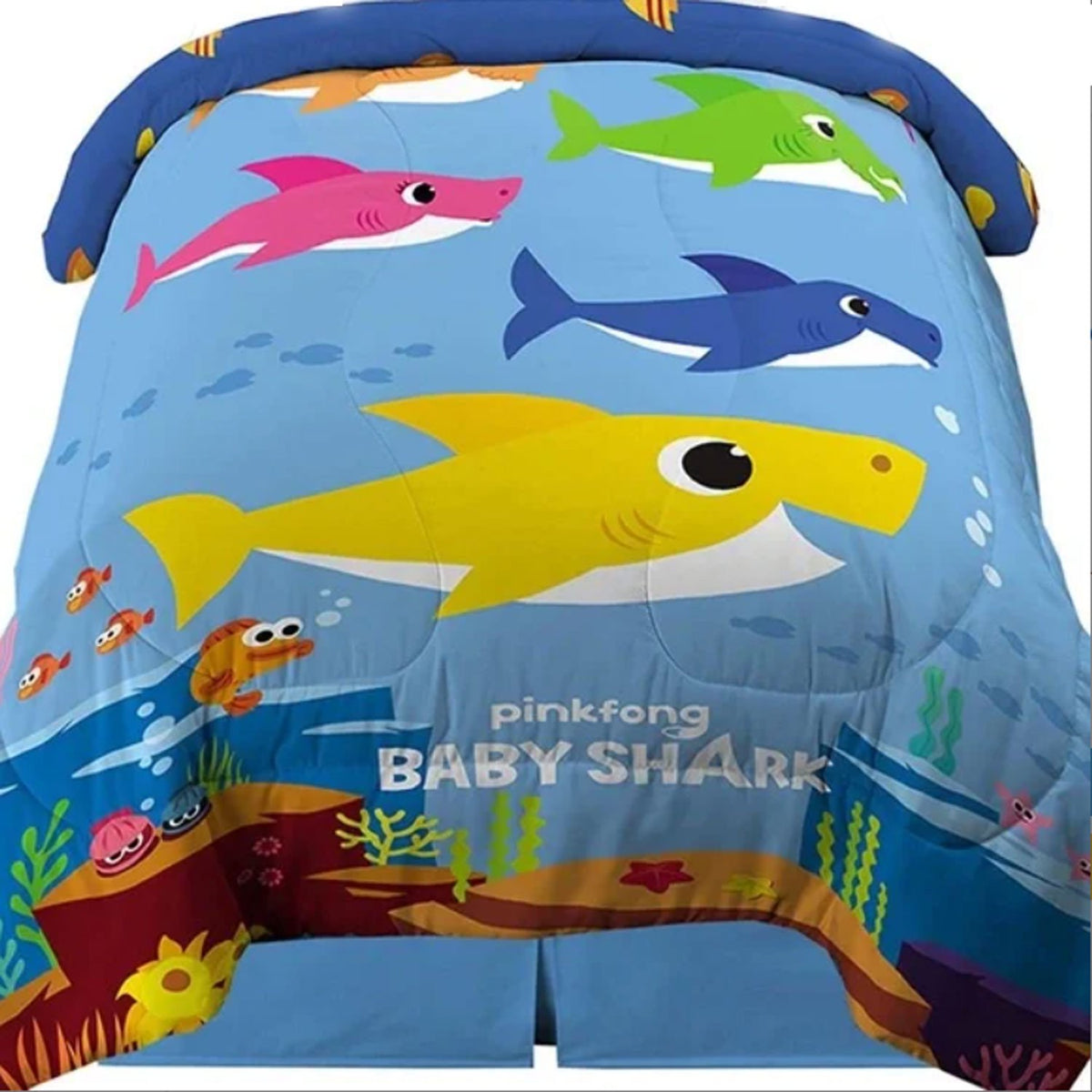 Franco Kids Bedding Baby Shark Soft Microfiber Twin/Full Comforter