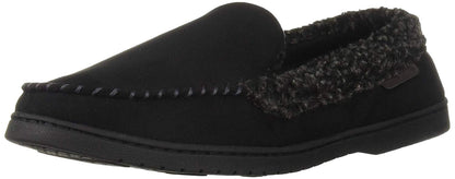 Dearfoams Men's Memory Foam Slipper Microsuede Moc Whipstitch