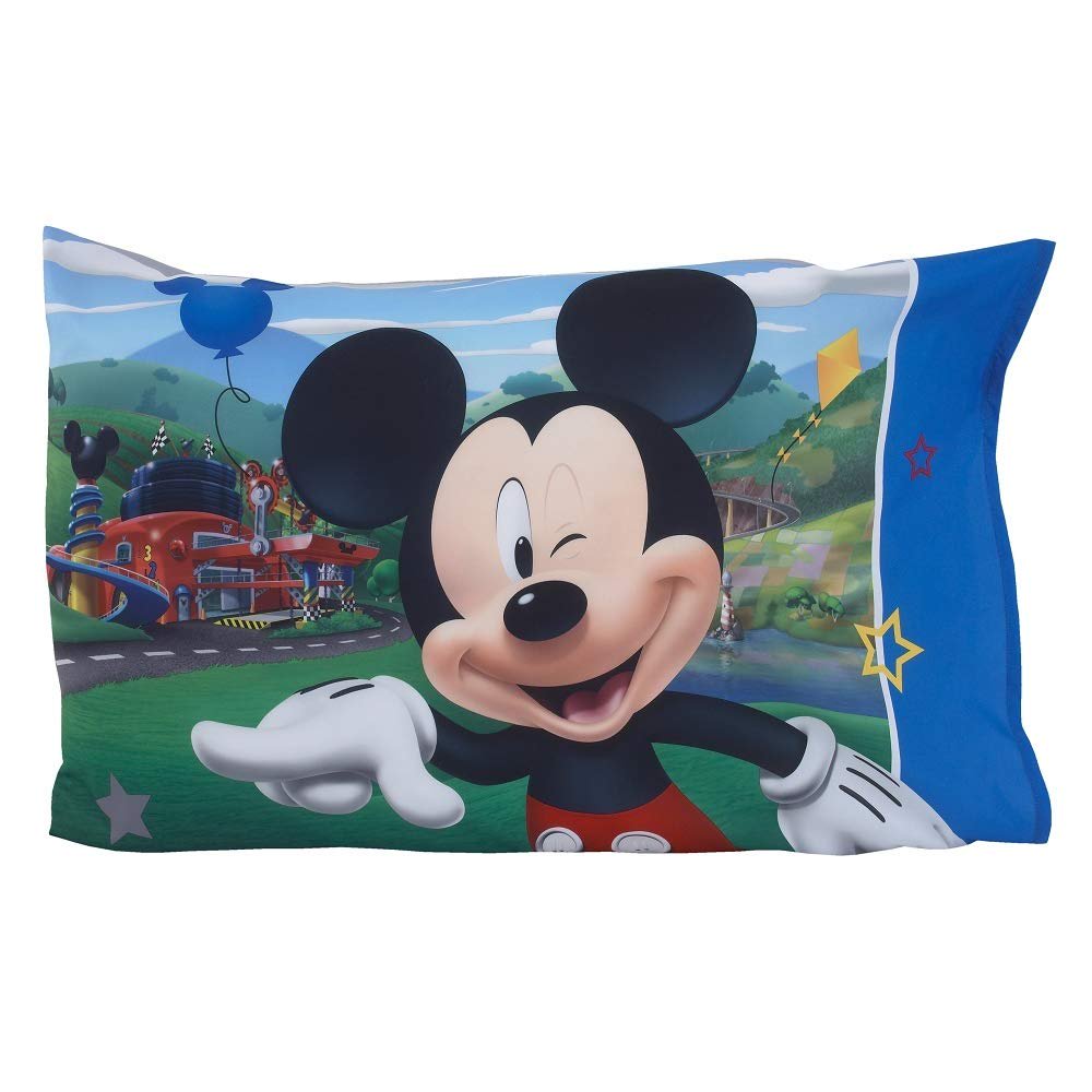 Disney Mickey Mouse Having Fun 2 Piece Toddler Sheet Set