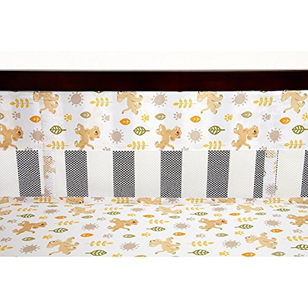 Disney Lion King Secure-Me Crib Liner Jungle Fun