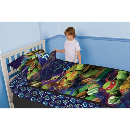 Teenage Mutant Ninja Turtles Zip It Twin Bedding Set with Pillowcase