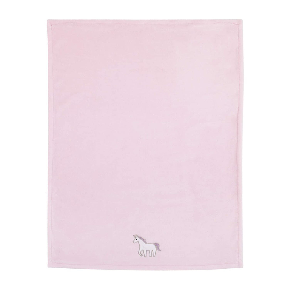 Carter's Pink Unicorn Coral Fleece Baby Blanket 30" x 40" with Unicorn Applique