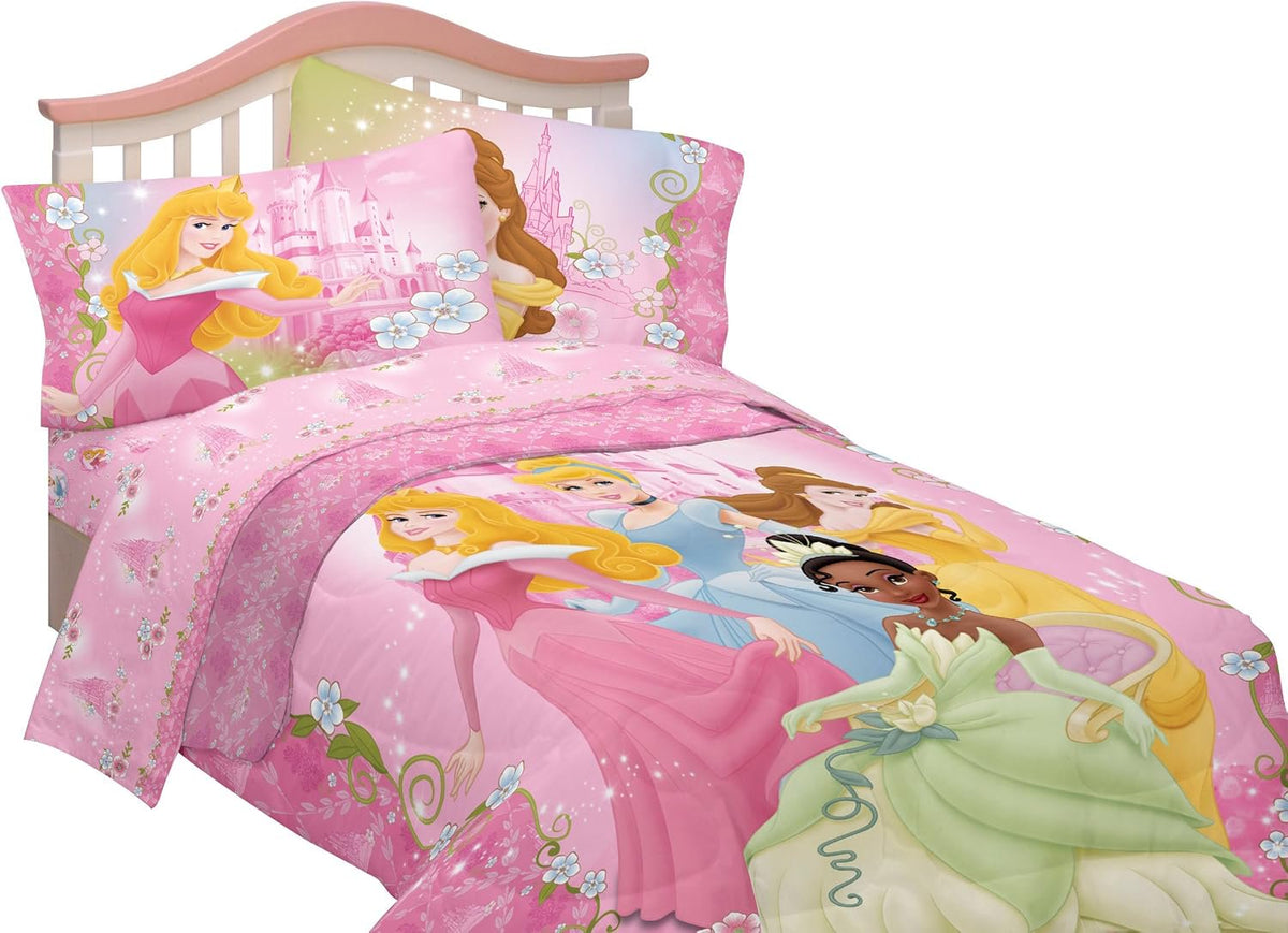 Franco Kids Disney Dainty Princess Full Size Sheet Set