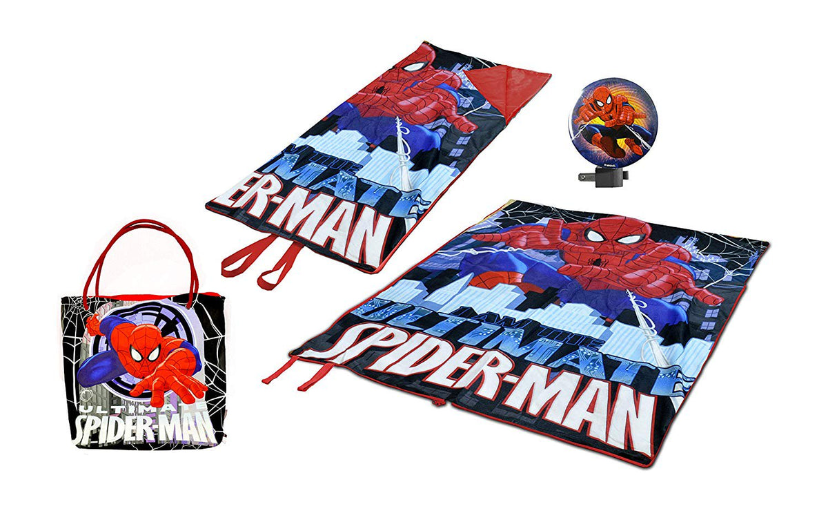 Marvel Spider Man Mini Slumber Tote with Night Light (3 Piece)